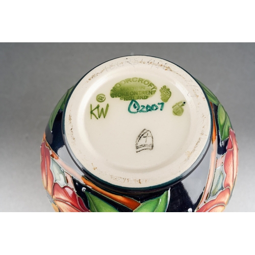 95 - A Moorcroft Amberslade [New Forest Collection] baluster vase, designed by Rachel Bishop, 2008 date c... 