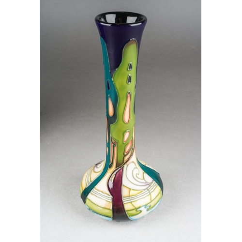 97 - A Moorcroft New Dawn onion shaped vase, designed by Emma Bossons, signed and dated 29.10.06, release... 