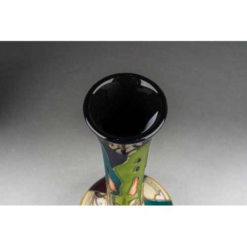 97 - A Moorcroft New Dawn onion shaped vase, designed by Emma Bossons, signed and dated 29.10.06, release... 