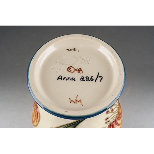 99 - A Moorcroft Anna Lily vase, impressed 2001 date cypher, painted and printed marks, titled and number... 