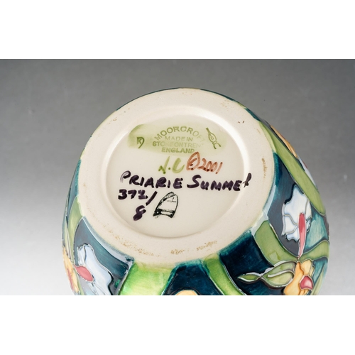 106 - A Moorcroft Prairie Summer, 2003 date code cypher, printed and painted marks, titled verso and numbe... 