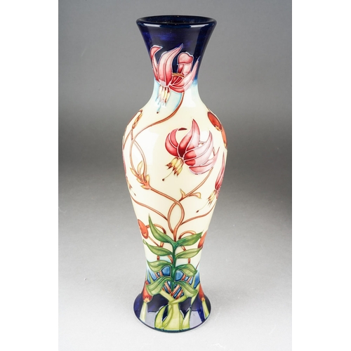 107 - A Moorcroft Party Piece elongated vase, designed by Sandra Dance, limited edition 82/200, 2003 date ... 