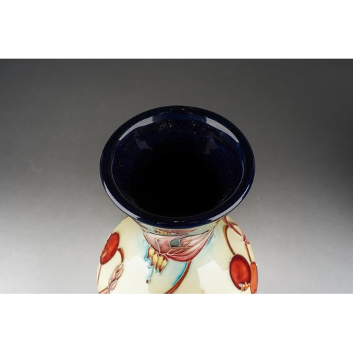 107 - A Moorcroft Party Piece elongated vase, designed by Sandra Dance, limited edition 82/200, 2003 date ... 