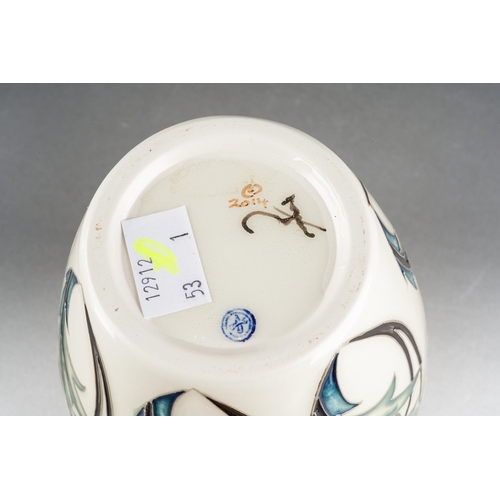 108 - A Moorcroft Talwin vase, designed by Nicola Slaney, released 2014, painted and printed marks, approx... 