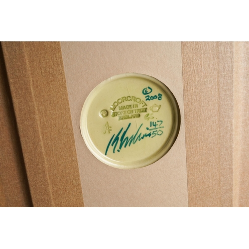 109 - A Moorcroft Wood Nymph wall plaque, designed by Kerry Goodwin, limited edition 147/150,  2009 date c... 