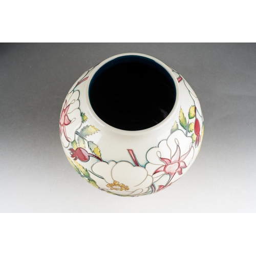 111 - A Moorcroft RHS Rosa bulbous vase, designed by Nicola Slaney, 2006 incised date cypher, painted and ... 