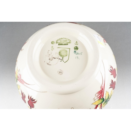 111 - A Moorcroft RHS Rosa bulbous vase, designed by Nicola Slaney, 2006 incised date cypher, painted and ... 