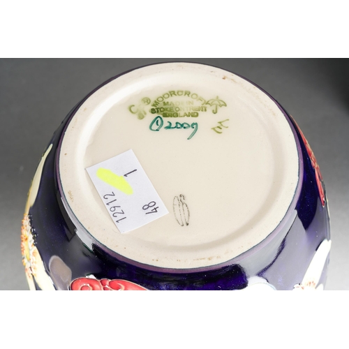 114 - A Moorcroft Lemons and Blossom [Mediterranean Collection] ginger jar and cover, designed by Emma Bos... 