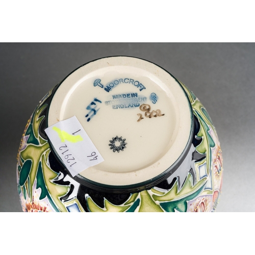 116 - A Moorcroft Scintilla jar and cover, released 2002, printed and painted marks, approx 15cm tall,