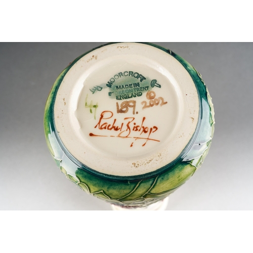 117 - A Moorcroft Amberwood elongated jug, designed by Rachel Bishop, 2002 date code, printed and painted ... 