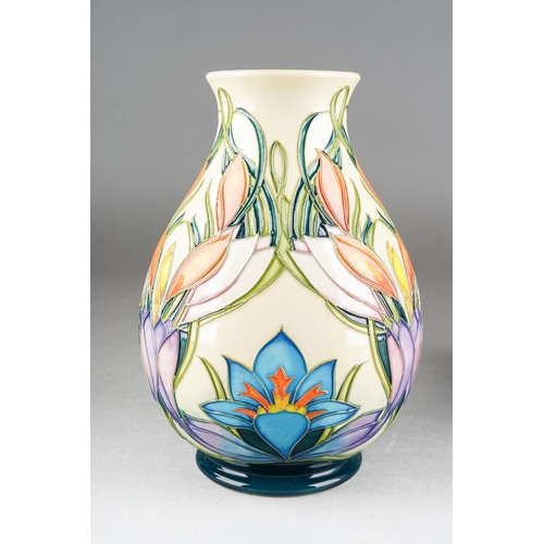 118 - A Moorcroft Spring Pearl baluster vase, designed by Philip Gibson, 2005 date code cypher, printed an... 