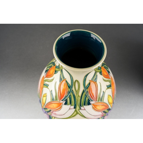 118 - A Moorcroft Spring Pearl baluster vase, designed by Philip Gibson, 2005 date code cypher, printed an... 