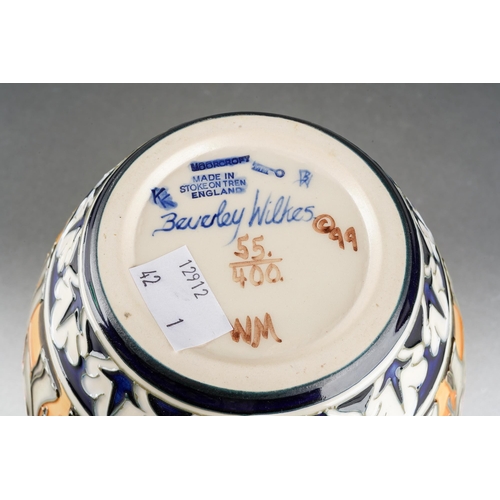 120 - A Moorcroft Kerala vase decorated with Elephants, designed by Beverley Wilkes, limited edition 55/40... 