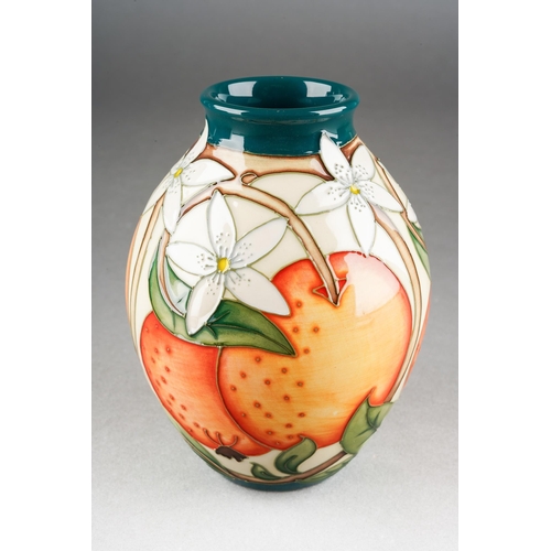 123 - A Moorcroft Oranges Blossom vase, designed by Rachel Bishop, 2010 date cypher, printed and painted m... 