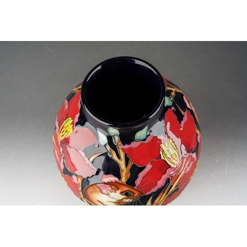 130 - A Moorcroft Hidden Away vase, designed by Paul Hilditch, limited edition 89/100, signed by artist, p... 
