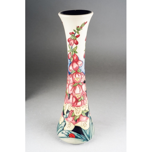 132 - A Moorcroft Illumination trumpet shaped vase, designed by Rachel Bishop, limited edition 27/100, 201... 