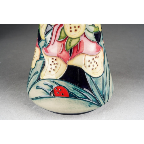 132 - A Moorcroft Illumination trumpet shaped vase, designed by Rachel Bishop, limited edition 27/100, 201... 