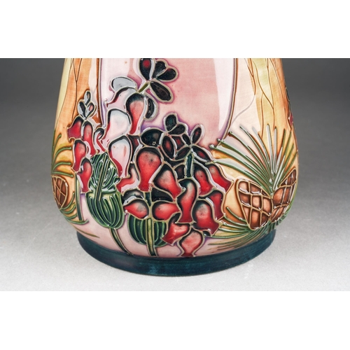 133 - A Moorcroft Furzey Hill large baluster vase, designed by Rachel Bishop, 1999 date cypher, WM initial... 
