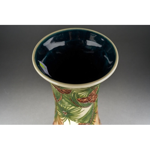 133 - A Moorcroft Furzey Hill large baluster vase, designed by Rachel Bishop, 1999 date cypher, WM initial... 