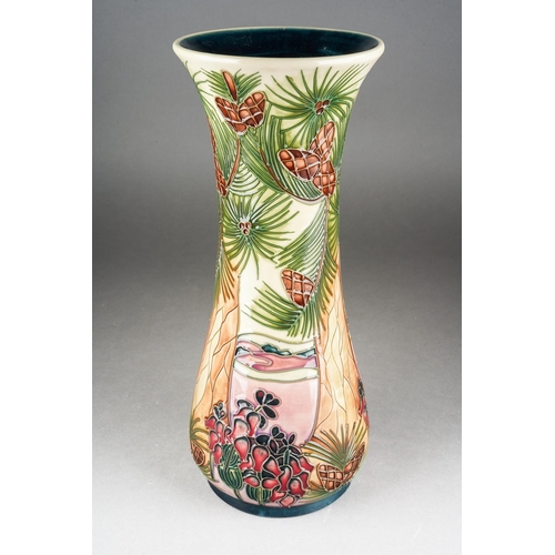 133 - A Moorcroft Furzey Hill large baluster vase, designed by Rachel Bishop, 1999 date cypher, WM initial... 