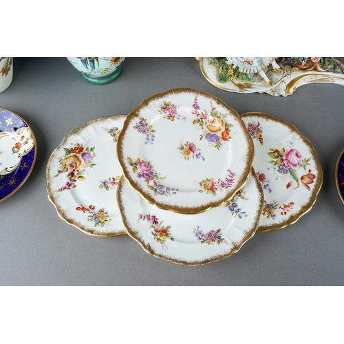 143 - A box of 19th and 20th century ceramics and glassware, including a Royal Doulton bone china Oriental... 