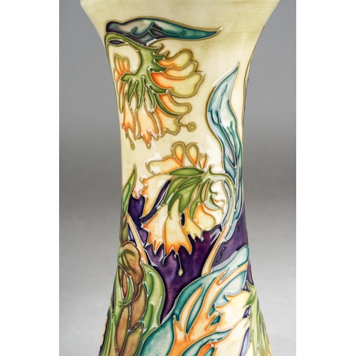 148 - A Moorcroft Comfrey [Herb Collection] waisted vase, 2000 date cypher, WM initials, painted marks, ap... 