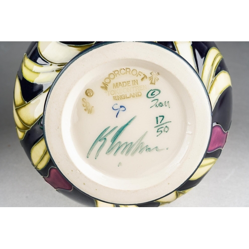 164 - A Moorcroft Fairies Foxglove vase designed by Kerry Goodwin, limited edition 17/50, dated 2011, sign... 