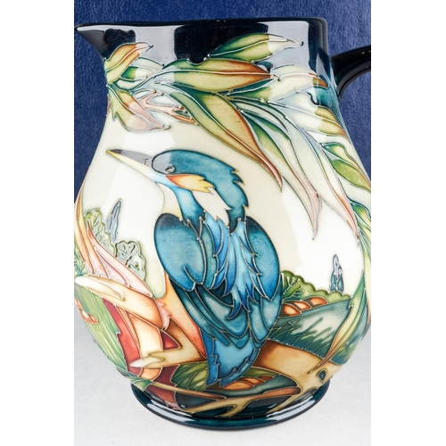168 - A Moorcroft Kingfisher jug, limited edition 29/300, designed by Philip Gibson, stamped and signed to... 