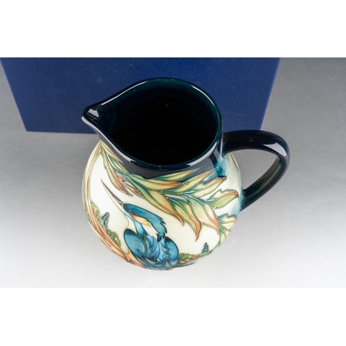 168 - A Moorcroft Kingfisher jug, limited edition 29/300, designed by Philip Gibson, stamped and signed to... 