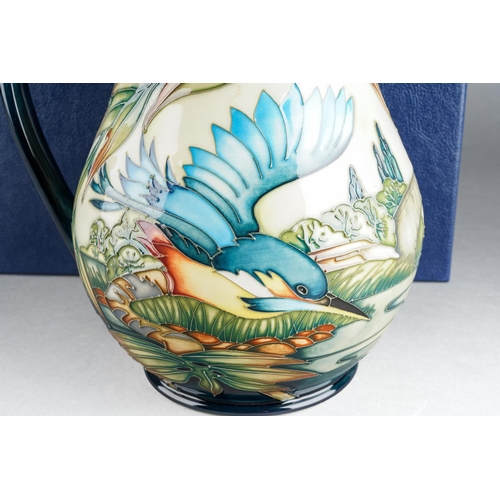 168 - A Moorcroft Kingfisher jug, limited edition 29/300, designed by Philip Gibson, stamped and signed to... 