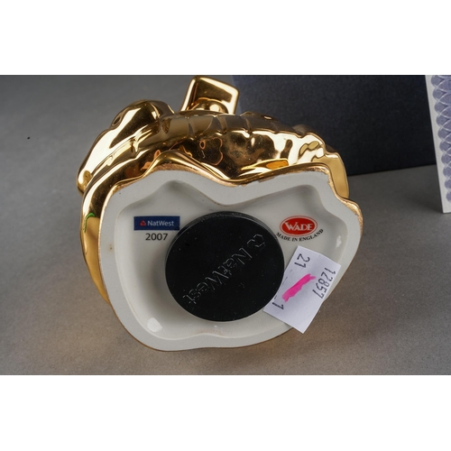 179 - A boxed Wade Natwest limited edition gold lustre Annabel, produced in 2007 from an edition of 400, p... 