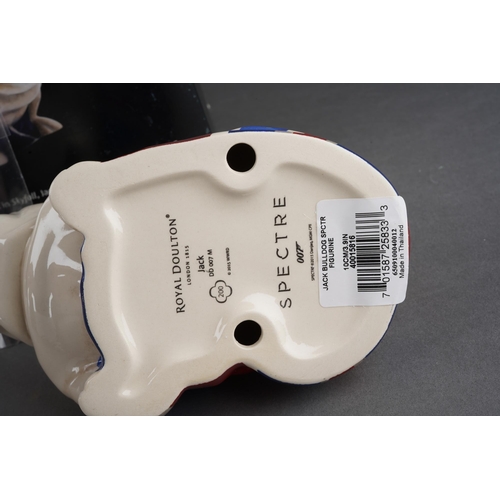 182 - Royal Doulton James Bond [Spectre] Bull dog `Jack` DD007 within its original box and slip case, inne... 