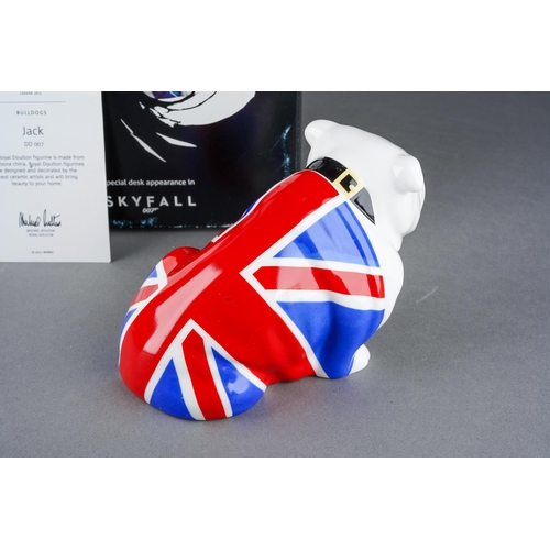 183 - Royal Doulton James Bond [Skyfall 2012] Bull dog `Jack` DD007 within its original box and slip case,... 