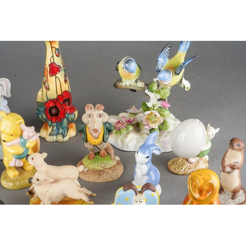 190 - Assorted small / miniature animal, bird theme ceramics to include Wade and Wade Whimsie type animals... 