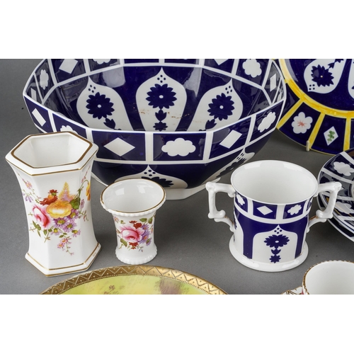 192 - A collection of Royal Crown Derby including Derby Posies dinner plate, bon bon dish, vase stamped, a... 