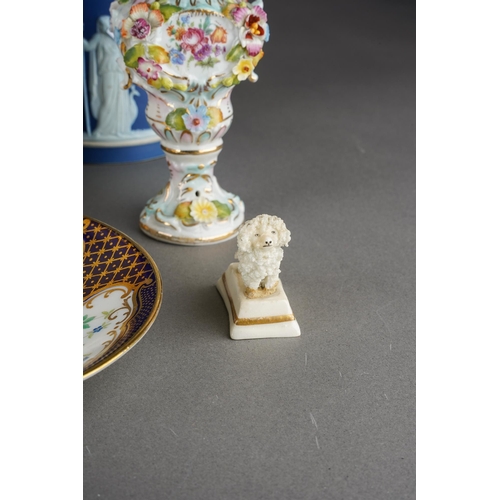 198 - A box of assorted 19th and 20th century British and Continental ceramics, including a Royal Doulton ... 