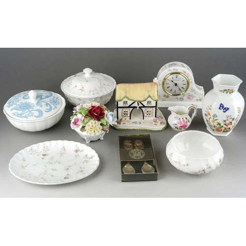 203 - A collection of ceramics to include The Coaching Inn by Coalport, Royal Doulton Flower Centrepiece, ... 