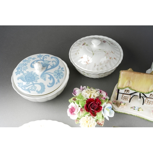 203 - A collection of ceramics to include The Coaching Inn by Coalport, Royal Doulton Flower Centrepiece, ... 