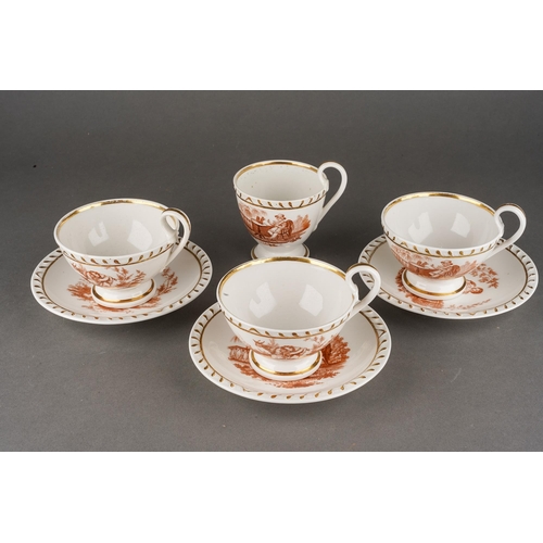 216 - A collection of early 19th Century Ridgway to include: 
1. a dessert dish, circa 1830, pattern no 94... 