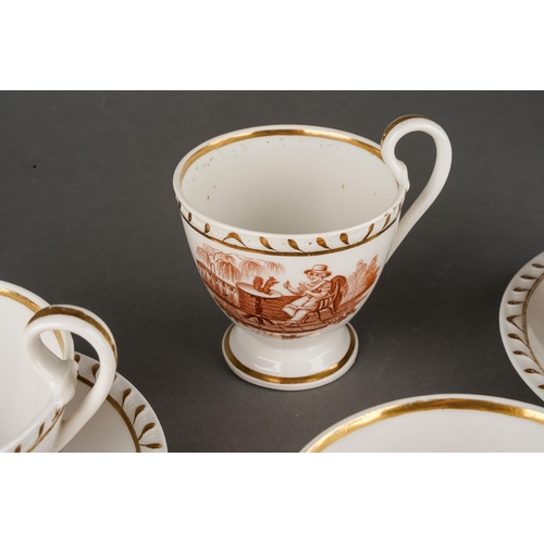 216 - A collection of early 19th Century Ridgway to include: 
1. a dessert dish, circa 1830, pattern no 94... 