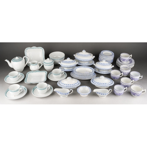 221 - A collection of late 19th Century Copeland Children's  dinner and tea services to include: 
1. a tea... 