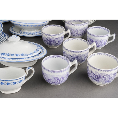 221 - A collection of late 19th Century Copeland Children's  dinner and tea services to include: 
1. a tea... 