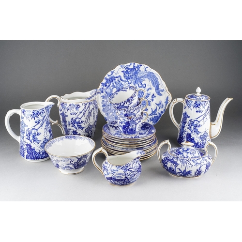 231 - An early 20th Century Royal Crown Derby blue and white Chinoiserie 