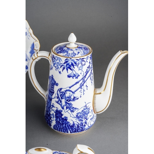231 - An early 20th Century Royal Crown Derby blue and white Chinoiserie 