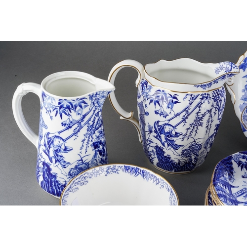 231 - An early 20th Century Royal Crown Derby blue and white Chinoiserie 