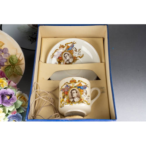 234 - A 1937 Edward VIII Coronation commemorative cup and saucer in original box together with assorted mo... 
