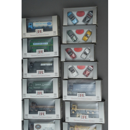 653 - A collection of Exclusive First Editions (EFE) precision die cast models to include an Austin Healey... 