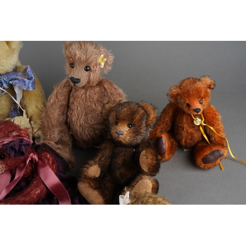 693 - A collection of eight various Lenny bears, all with labels, together with Dudley, a hand-made Sarah'... 