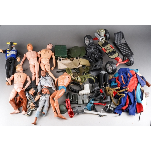 A collection of actionmen figures and accessories to include an Action ...