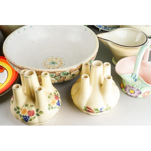 11 - Assorted 20th Century ceramics including Denby Stoneware jug, Beswick 177/1 jug, Crown Devon vase, W... 